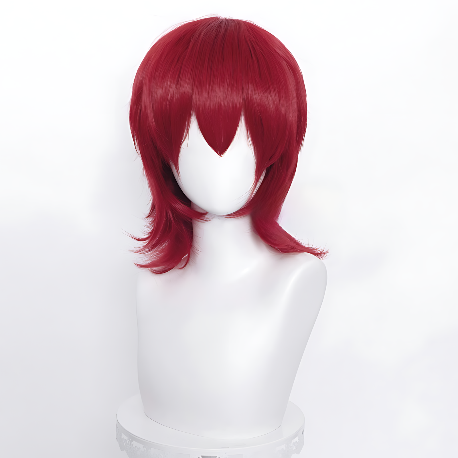 Non-styled Universal 37cm Short Wig with Flipped Ends Design for Wig Makers