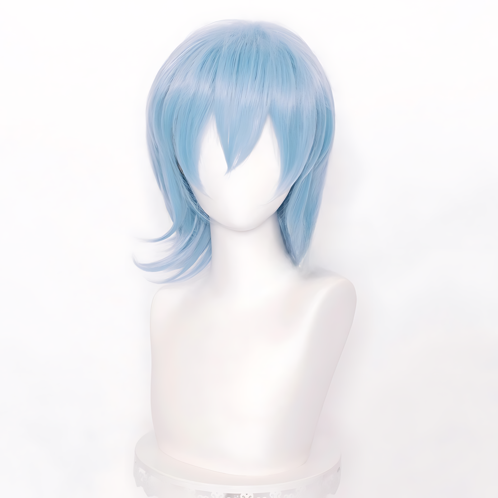 Non-styled Universal 37cm Short Wig with Flipped Ends Design for Wig Makers