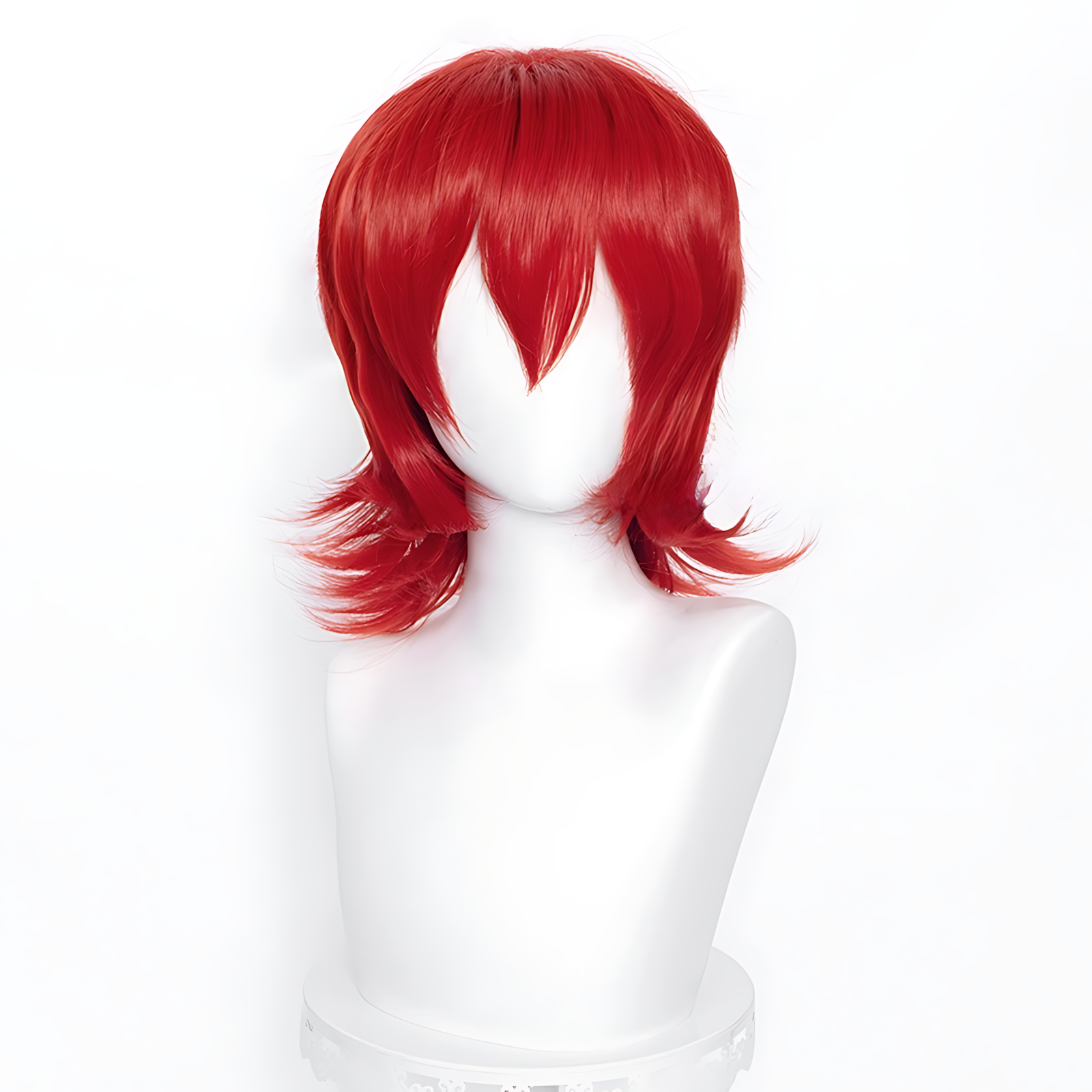 Non-styled Universal 37cm Short Wig with Flipped Ends Design for Wig Makers