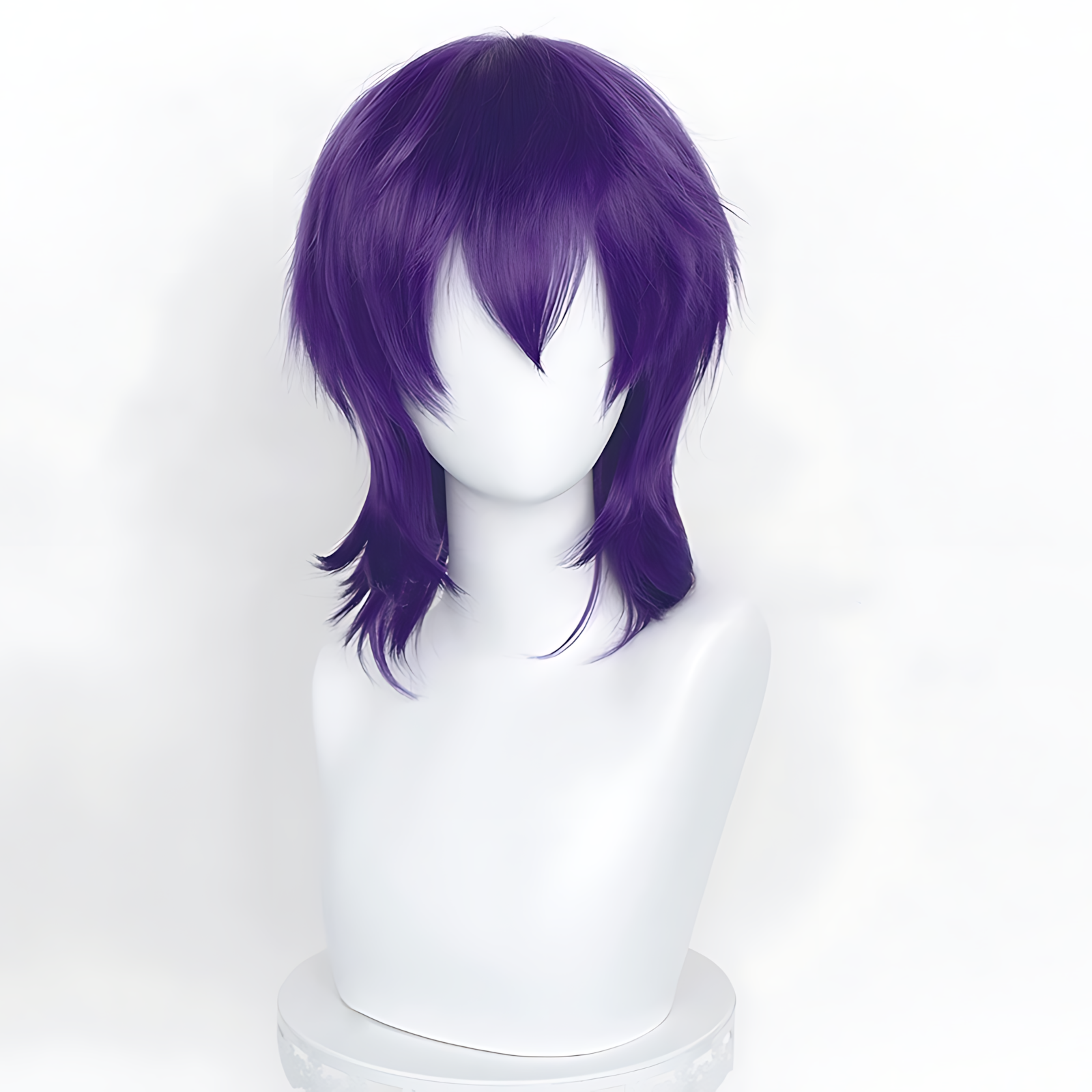 Non-styled Universal 37cm Short Wig with Flipped Ends Design for Wig Makers