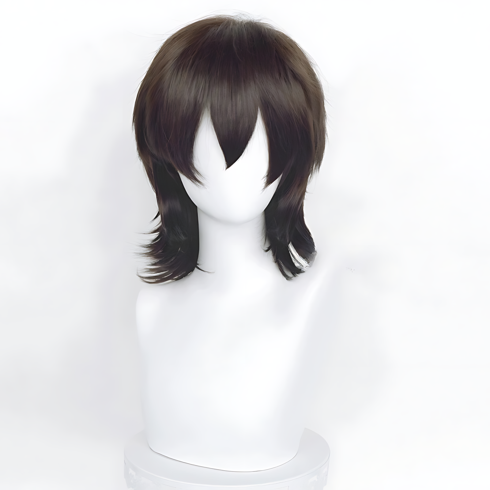Non-styled Universal 37cm Short Wig with Flipped Ends Design for Wig Makers