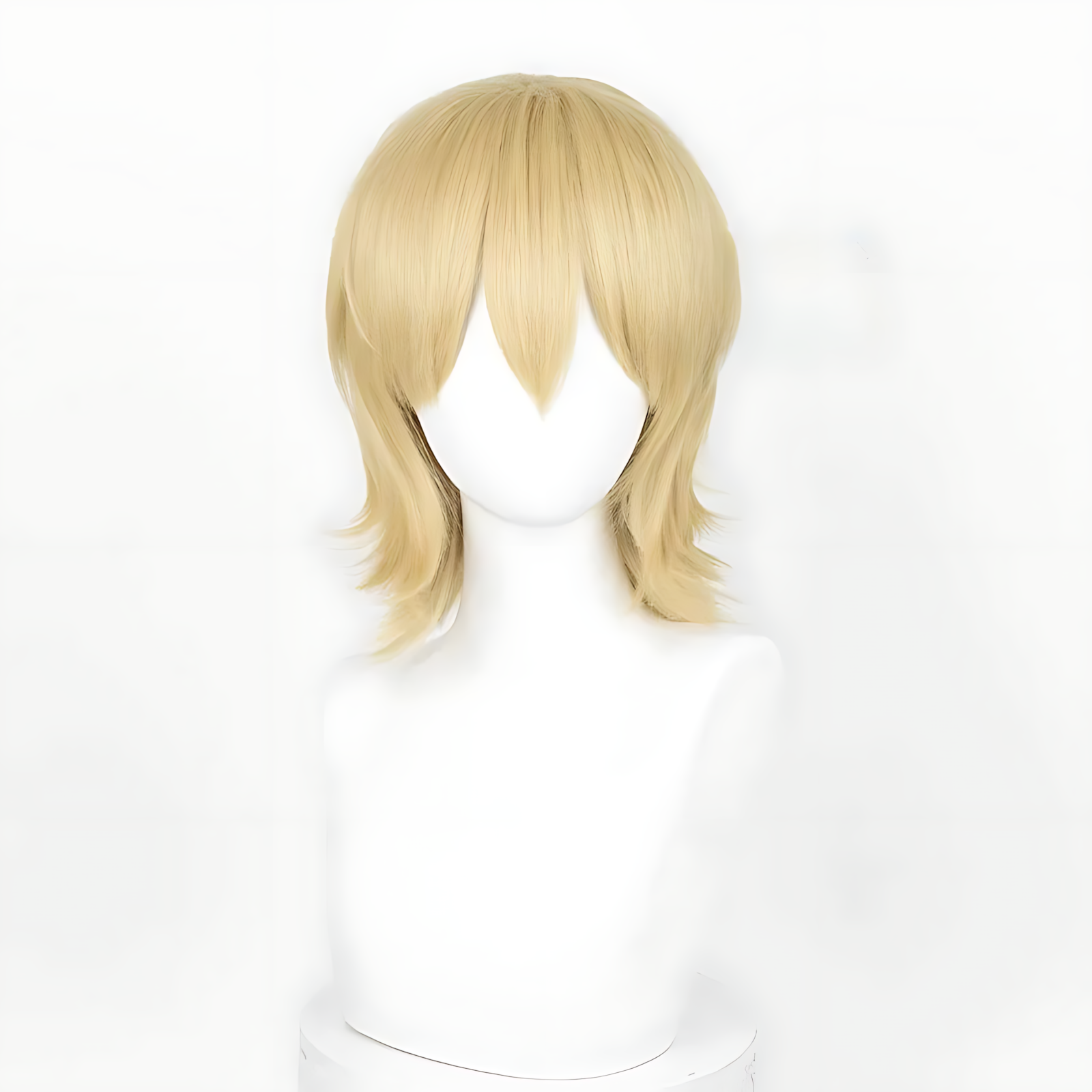 Non-styled Universal 37cm Short Wig with Flipped Ends Design for Wig Makers
