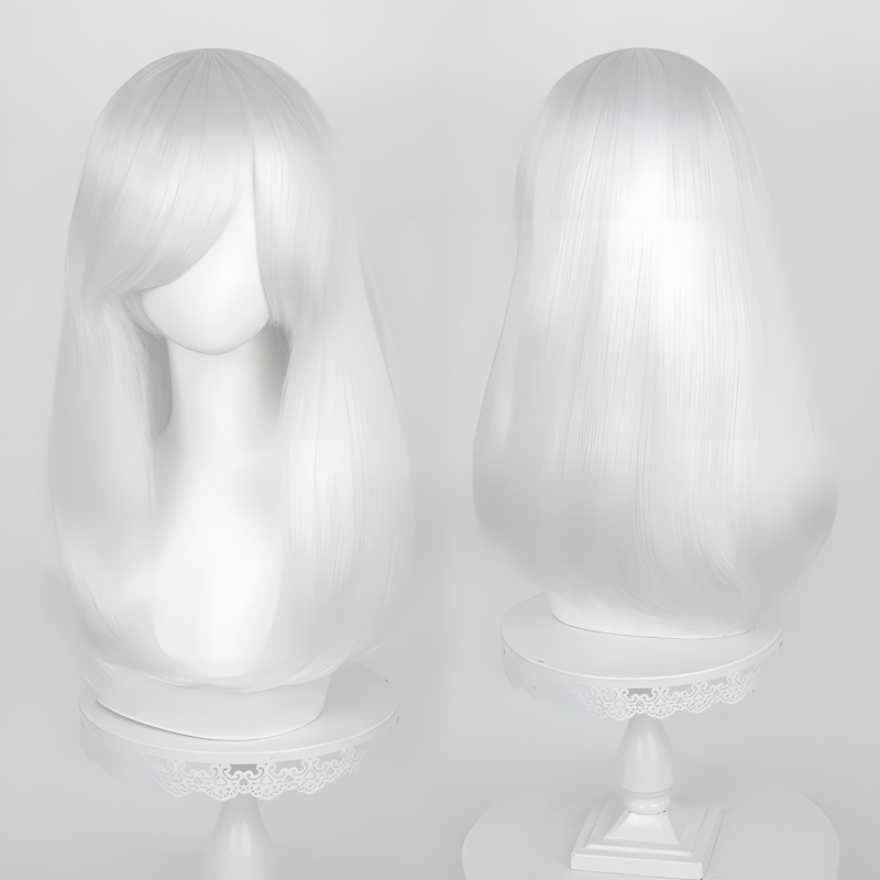 Non-styled Universal 50cm Mid-Length Wig For Wig Makers