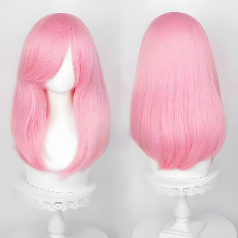Non-styled Universal 50cm Mid-Length Wig For Wig Makers