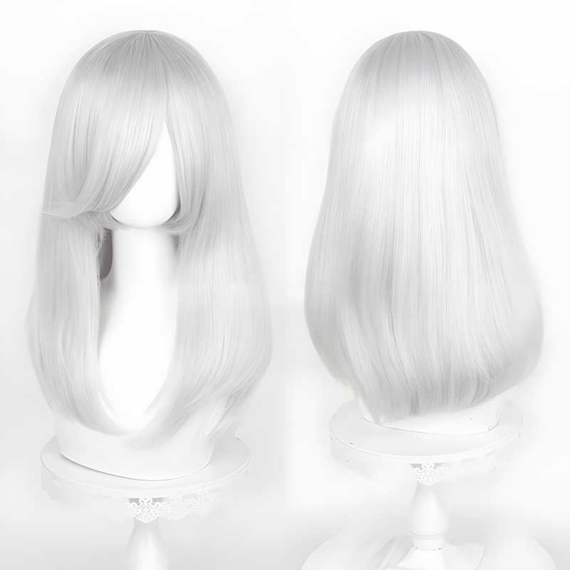 Non-styled Universal 50cm Mid-Length Wig For Wig Makers