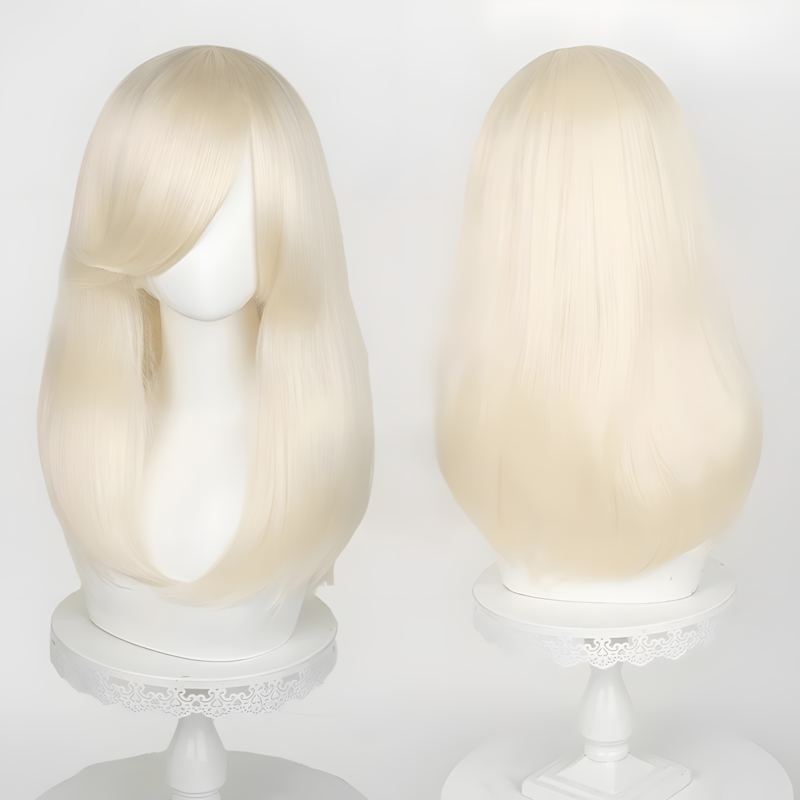 Non-styled Universal 50cm Mid-Length Wig For Wig Makers