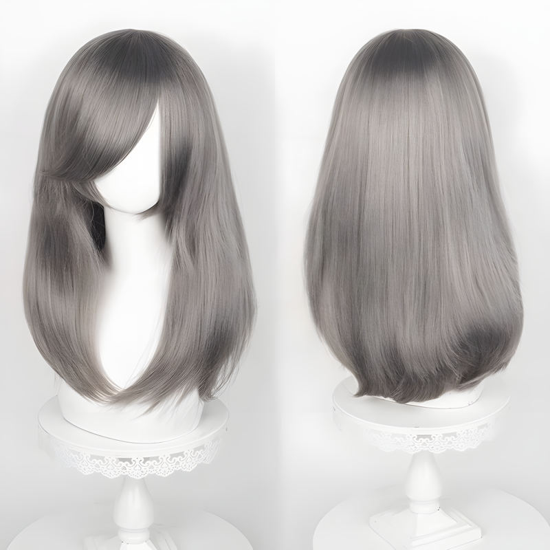 Non-styled Universal 50cm Mid-Length Wig For Wig Makers