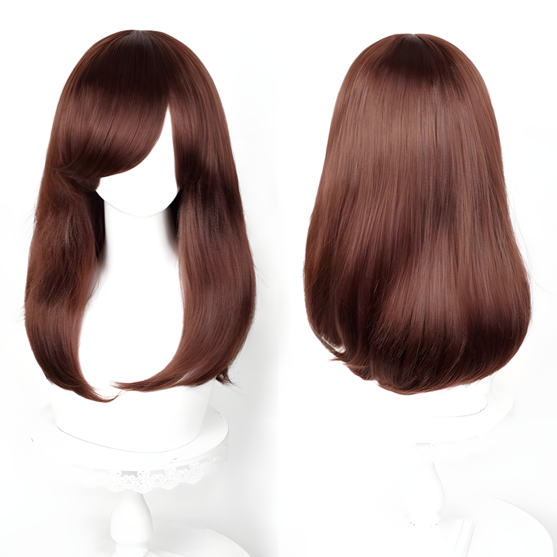 Non-styled Universal 50cm Mid-Length Wig For Wig Makers
