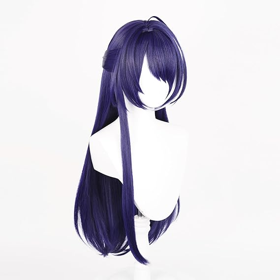 SAKUMETA ACHERON Dark Purple Long Cosplay Wig