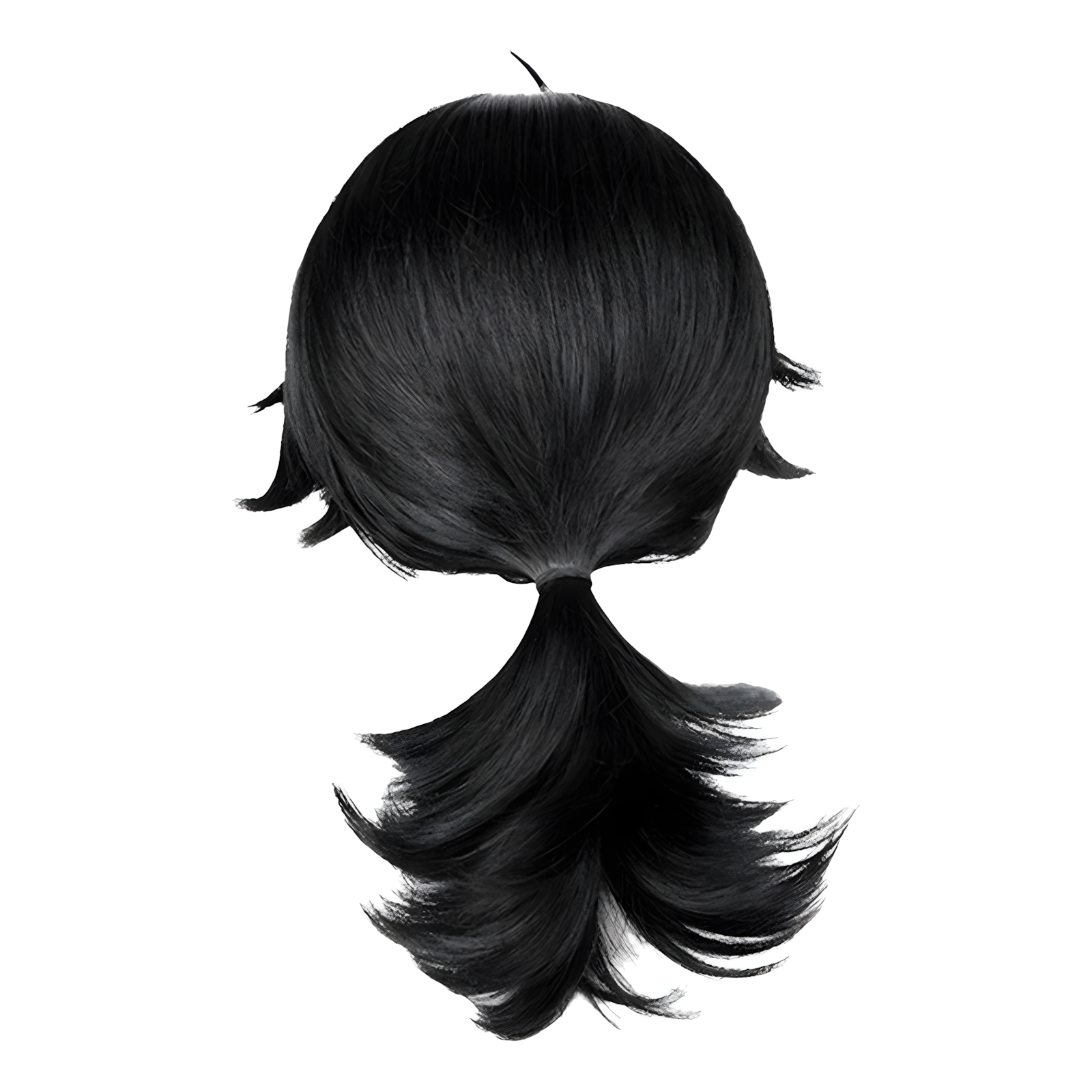 SAKUMETA ACROBAT/MIKE MORTON/RAIN PEARL black long cosplay wig