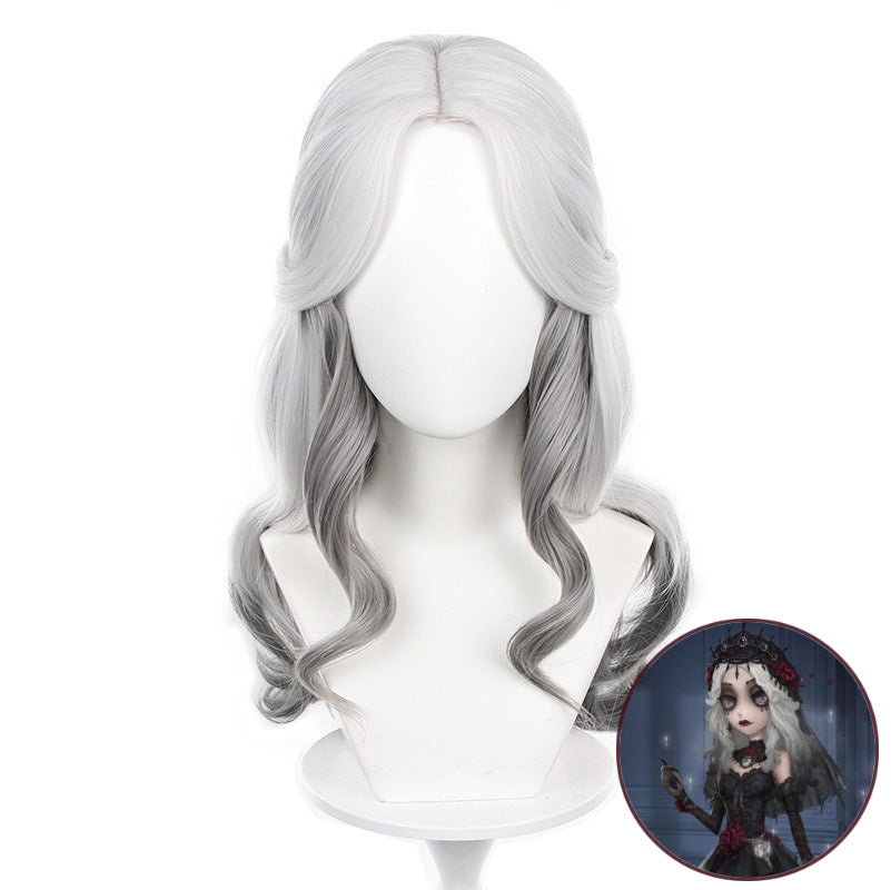 SAKUMETA ADA MESMER/PSYCHOLOGIST/EVERLASTING NIGHT Silver-White Gradient Cosplay Wig