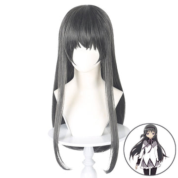 SAKUMETA AKEMI HOMURA Black Long Cosplay Wig