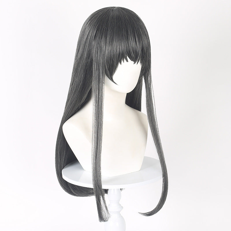 SAKUMETA AKEMI HOMURA Black Long Cosplay Wig