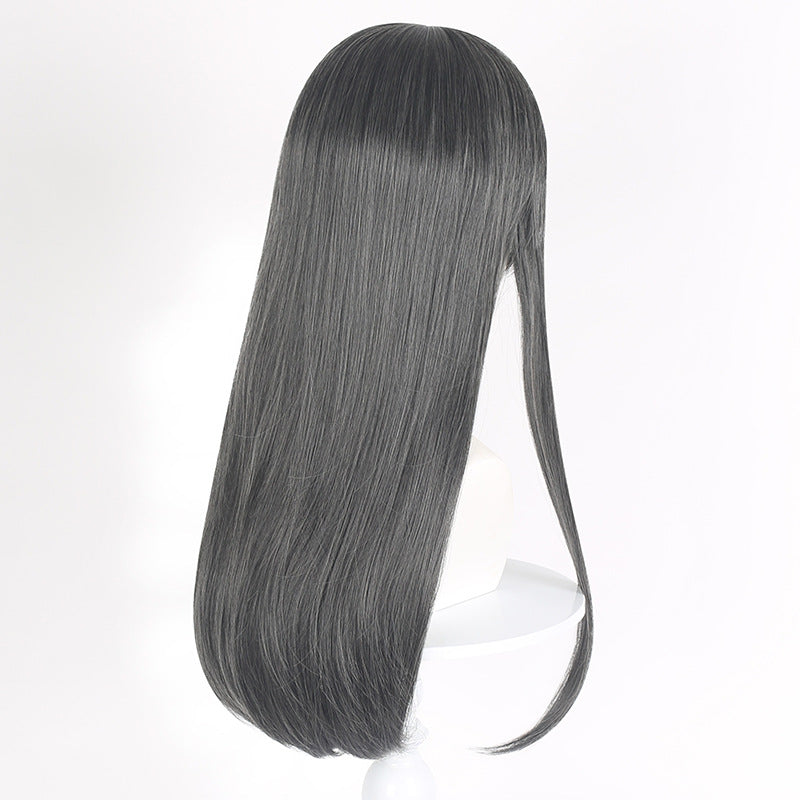 SAKUMETA AKEMI HOMURA Black Long Cosplay Wig