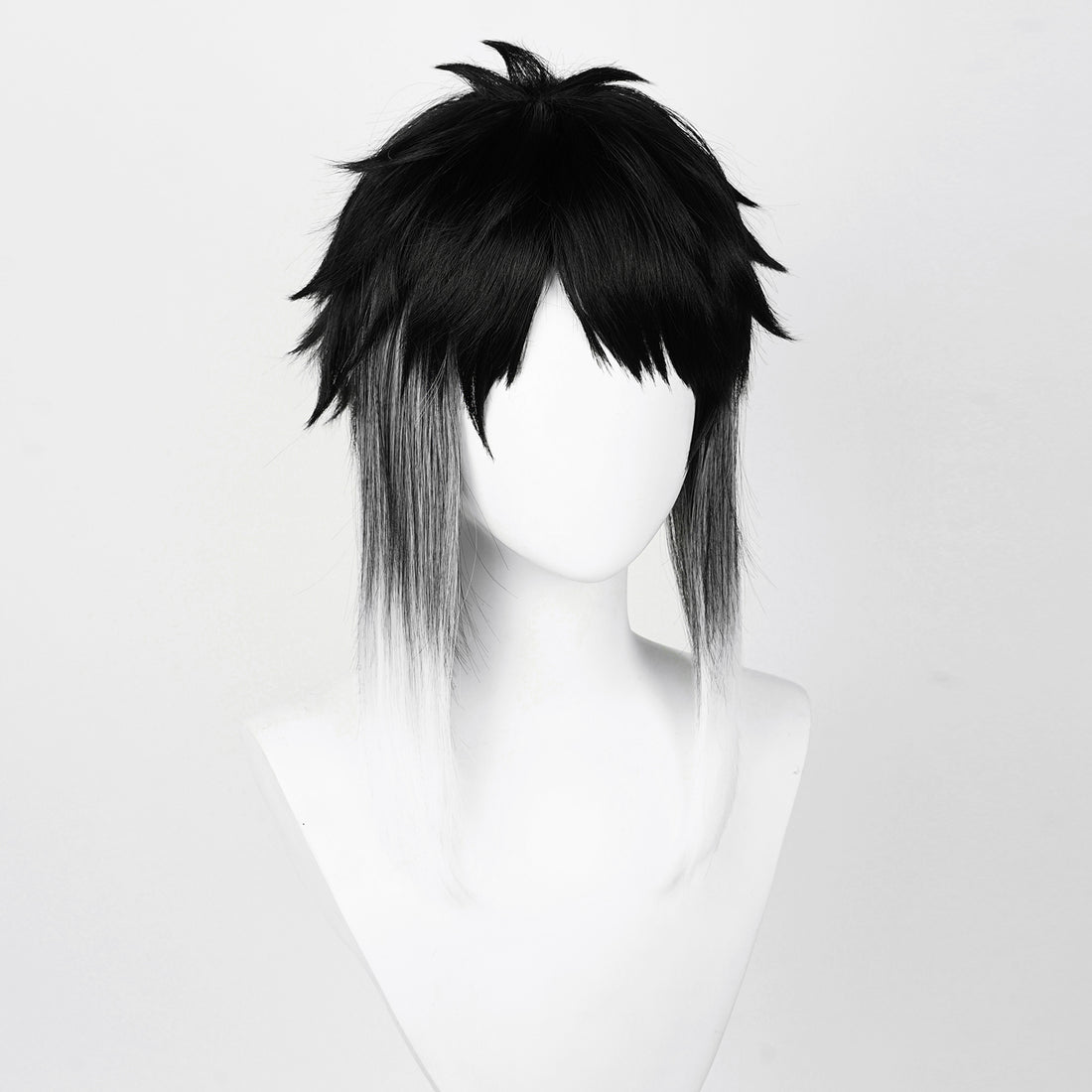 SAKUMETA AKUTAGAWA RYUNOSUKE Black Gray Cosplay Wig