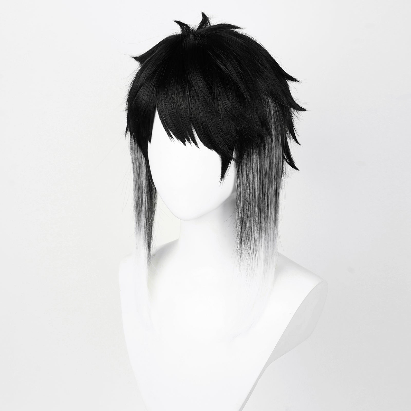 SAKUMETA AKUTAGAWA RYUNOSUKE Black Gray Cosplay Wig