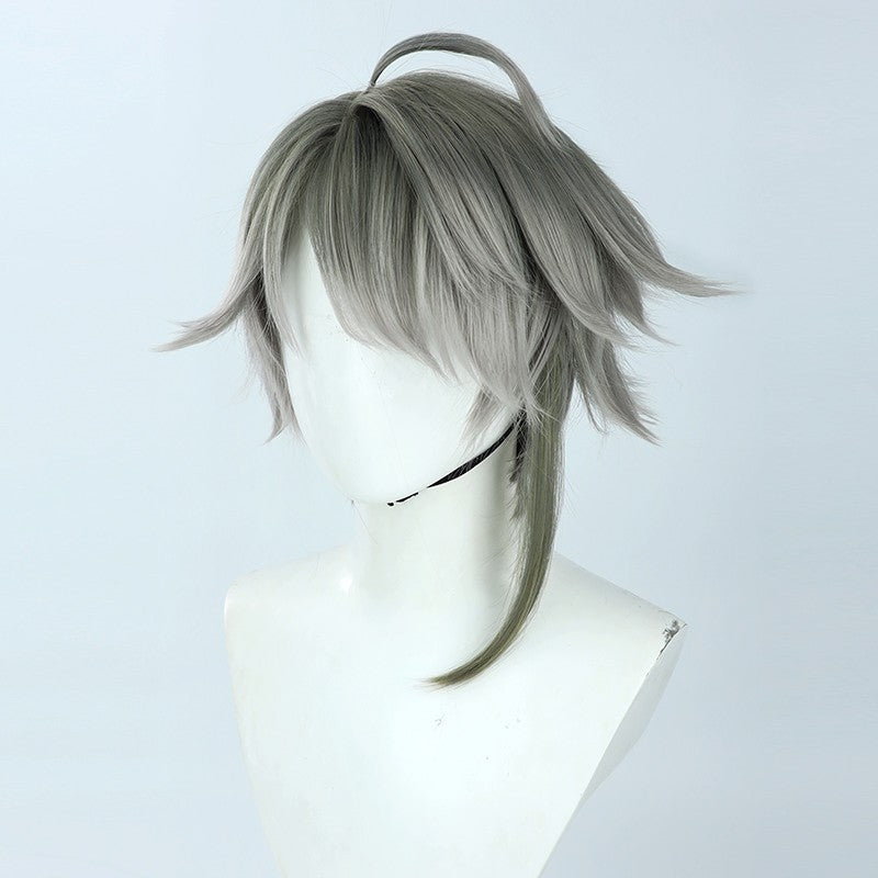 SAKUMETA ALHAITHAM Grey Short Cosplay Wig