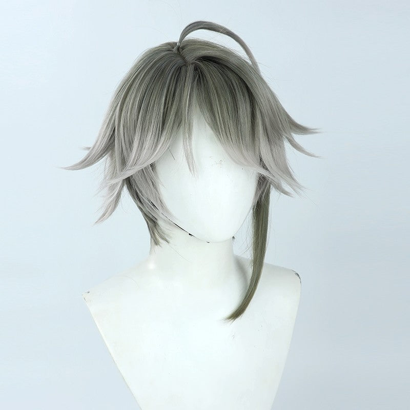 SAKUMETA ALHAITHAM Grey Short Cosplay Wig