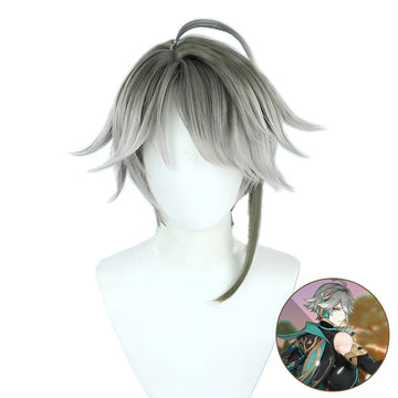 SAKUMETA ALHAITHAM Grey Short Cosplay Wig