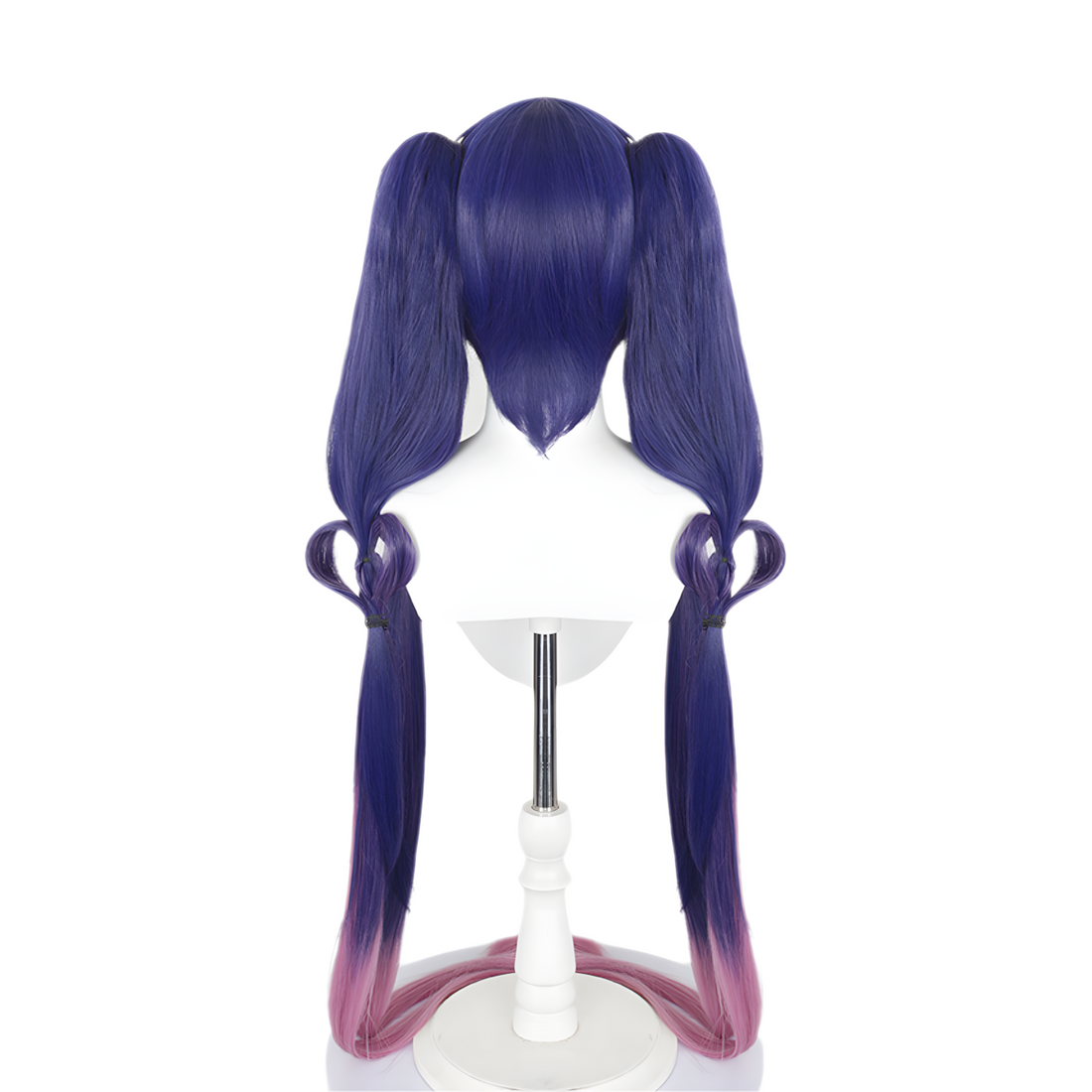SAKUMETA ANGELA/KUROMI'S HEART Blue to Purple Red Gradient Long Cosplay Wig