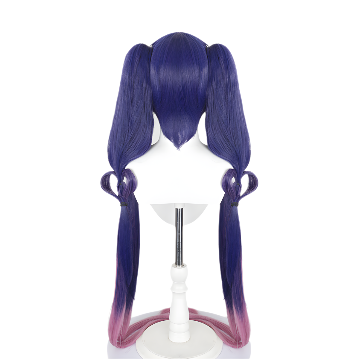 SAKUMETA ANGELA/KUROMI'S HEART Blue to Purple Red Gradient Long Cosplay Wig