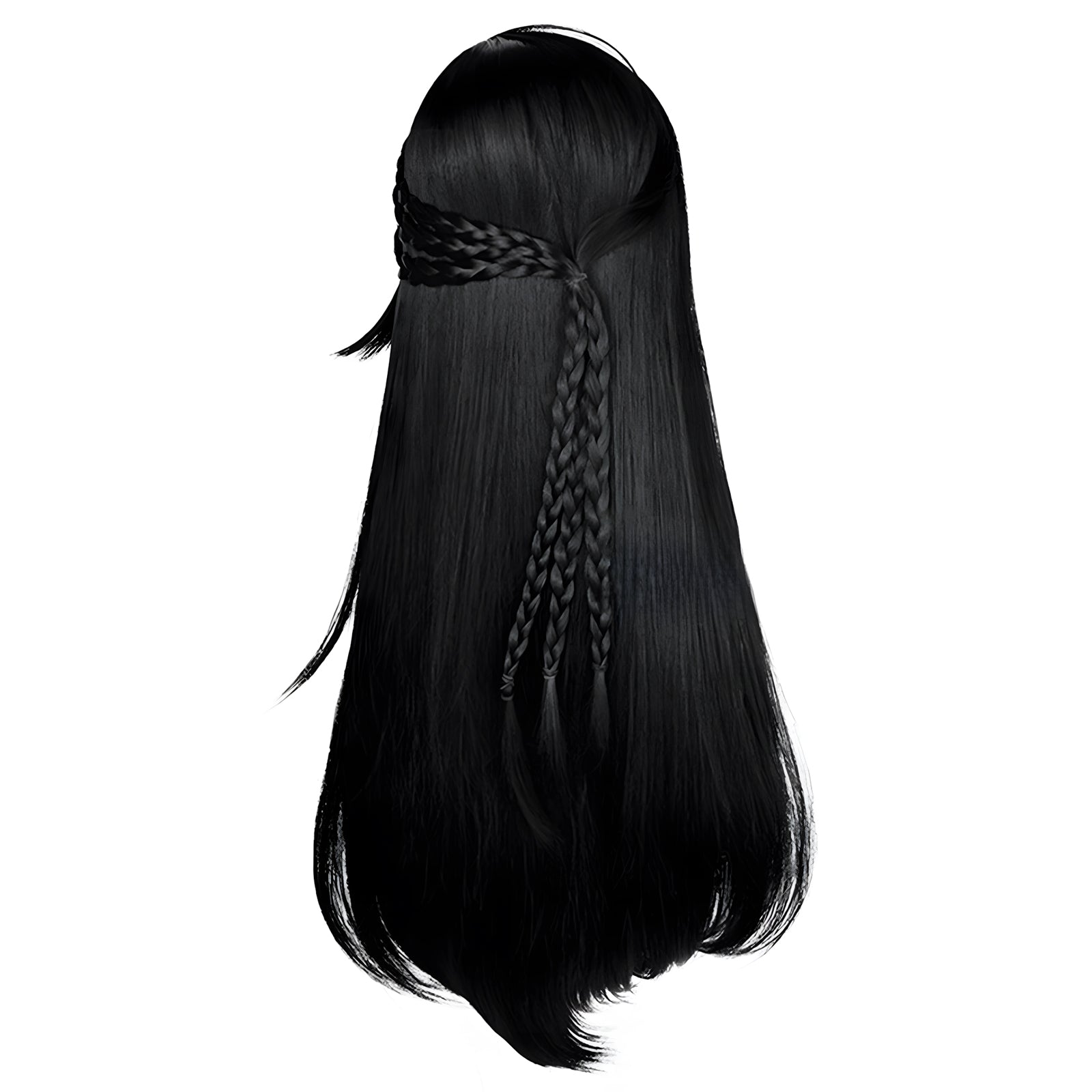 SAKUMETA ANTIQUARIAN/QI SHIYI black long cosplay wig
