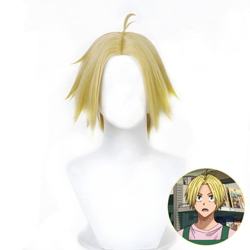 SAKUMETA ASAKURA SHIN Golden Short Cosplay Wig