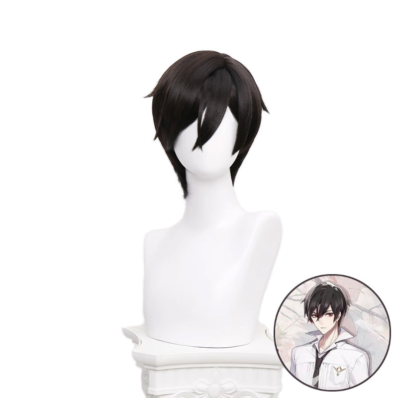 SAKUMETA AYN Black Short Cosplay Wig