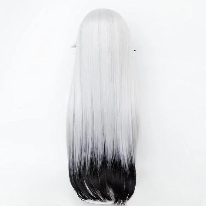 SAKUMETA BOOTHILL Black and White Long Cosplay Wig