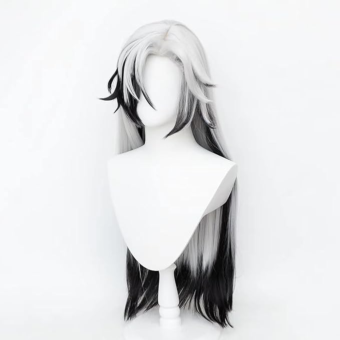 SAKUMETA BOOTHILL Black and White Long Cosplay Wig