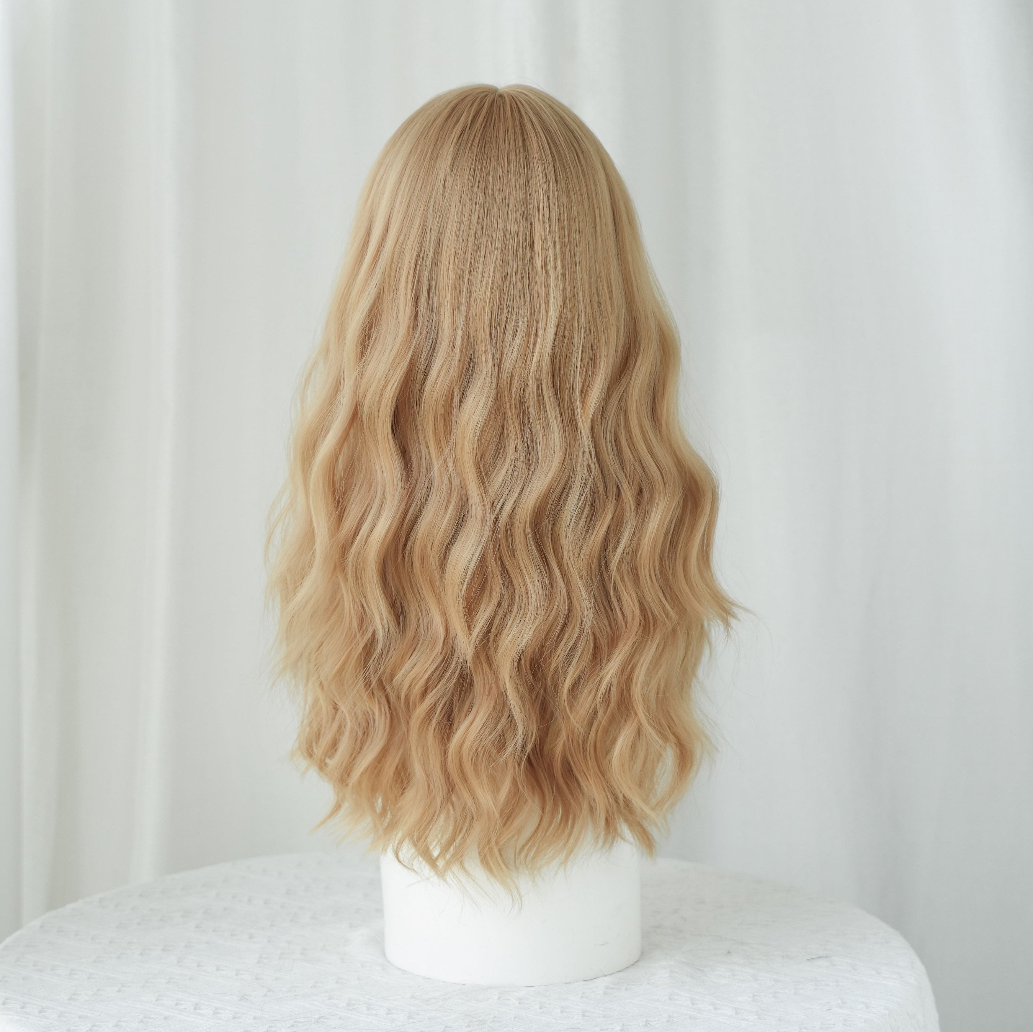 Perruque Body Wave SAKUMETA avec frange, plusieurs couleurs, style Lolita 