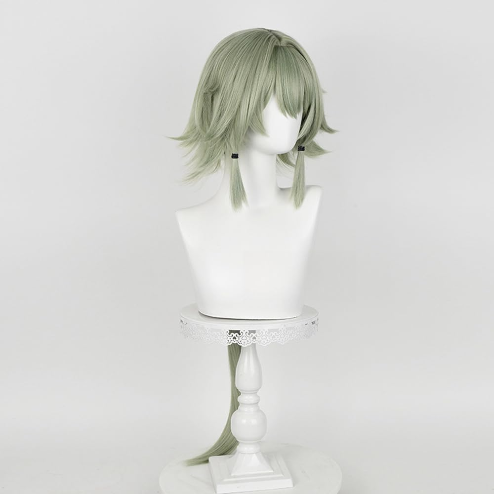 SAKUMETA CAESAR KING Green Long Cosplay Wig with Braids