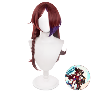 SAKUMETA CHASCA Burgundy Cosplay Wig with Braids