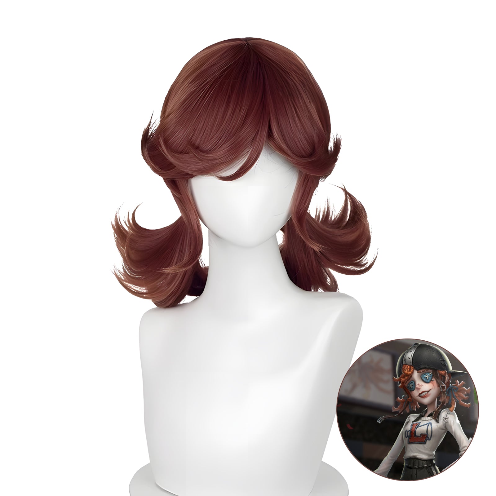 SAKUMETA CHEERLEADER/LILY BARRIERE red-brown cosplay wig