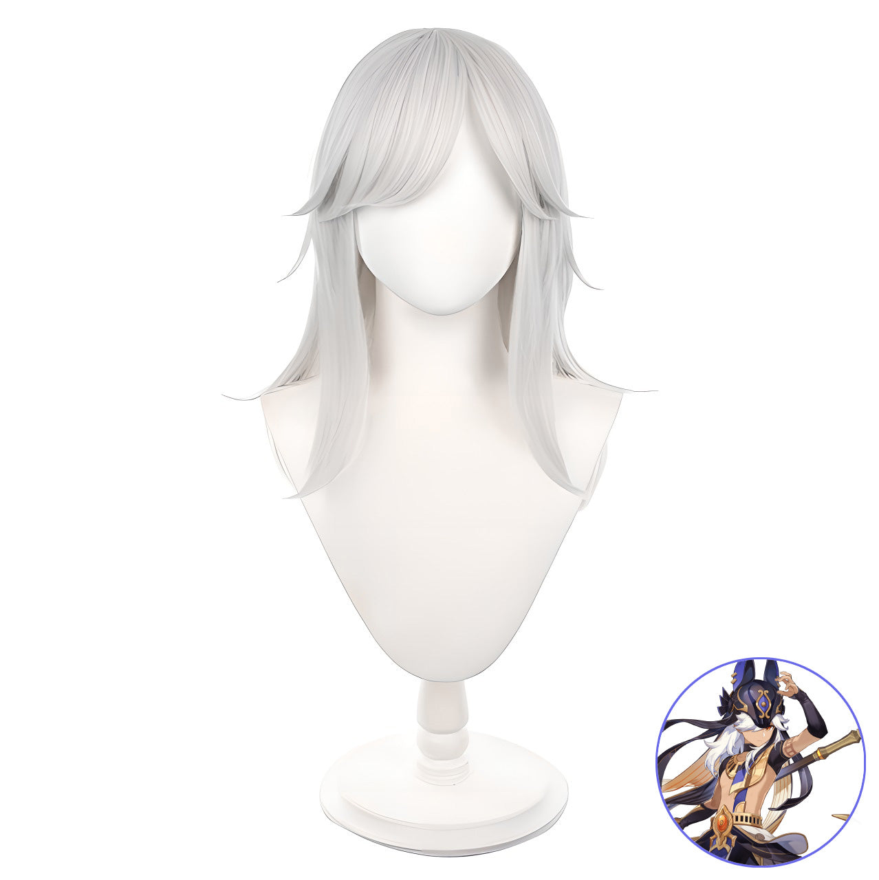 SAKUMETA CYNO Silver Long Cosplay Wig