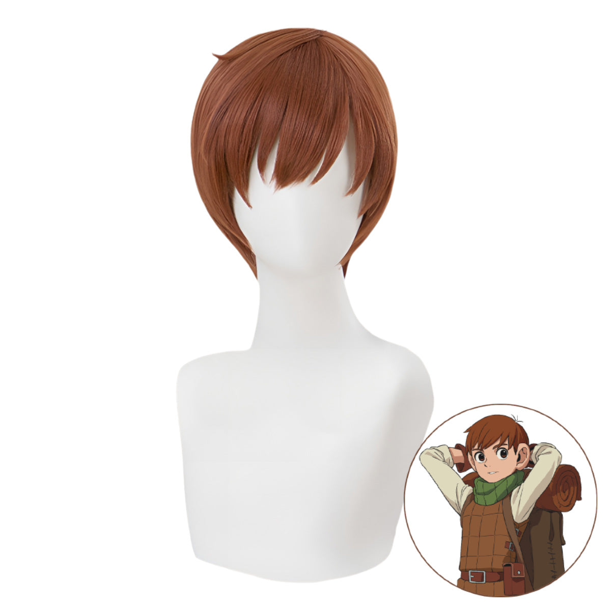 SAKUMETA Chilchuck Tims Brown Short Cosplay Wig