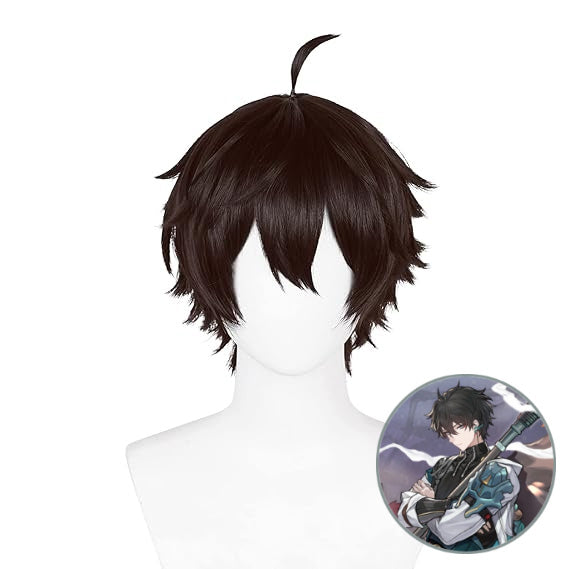SAKUMETA DAN HENG Brown Short Cosplay Wig