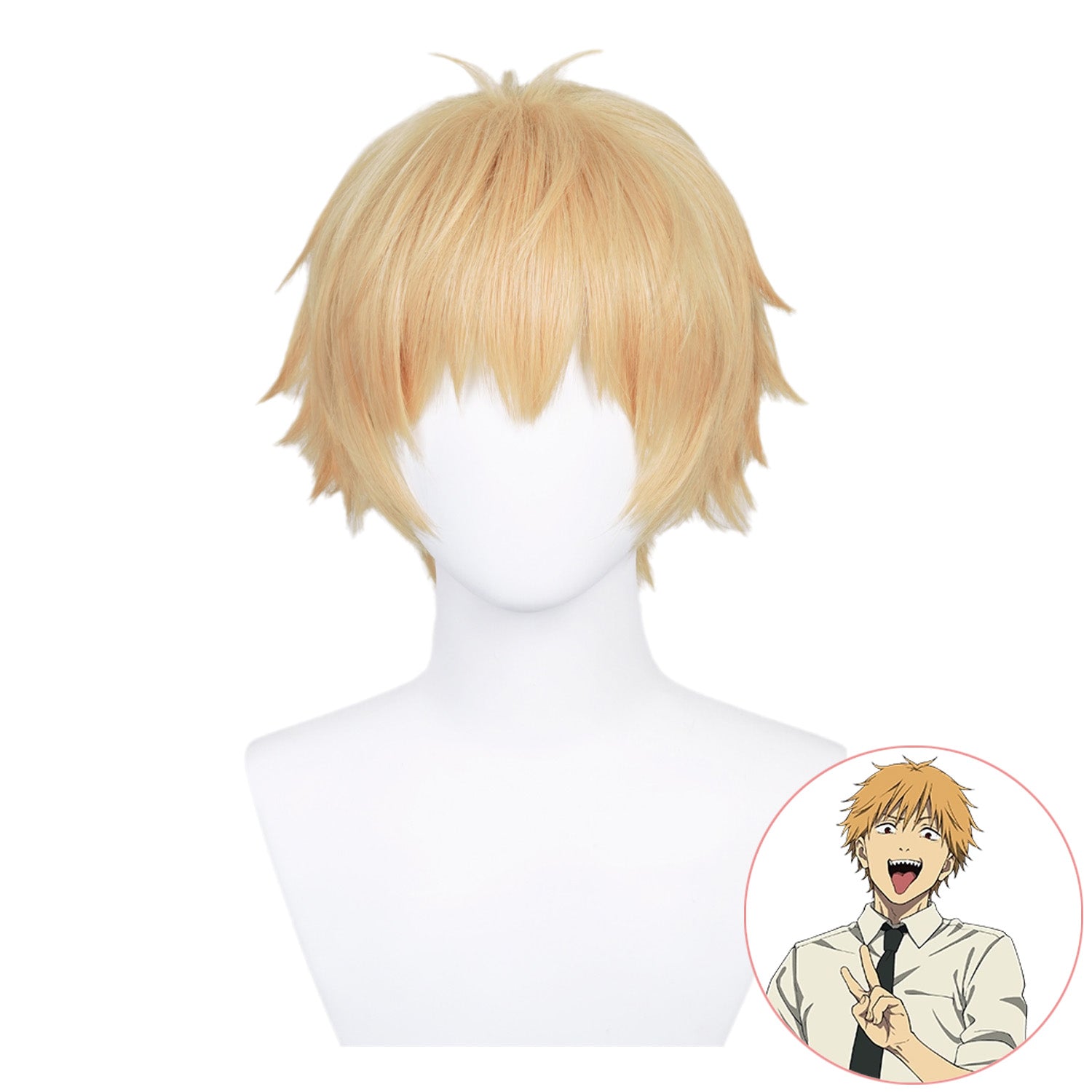 SAKUMETA DENJI Ligth Gld Cosplay Wigs