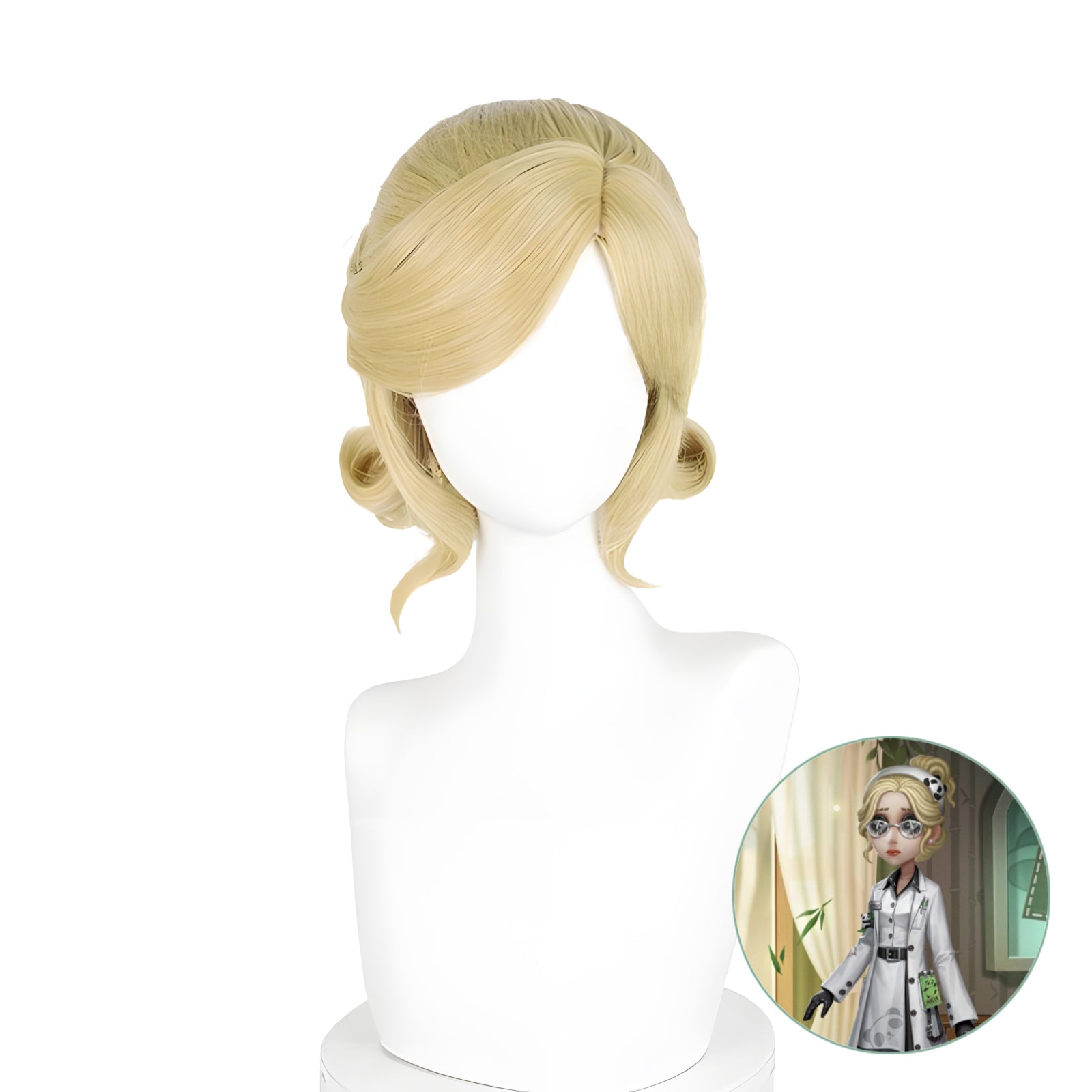 SAKUMETA DOCTOR/EMILY DYER/BAMBOO GUARDIAN gold cosplay wig