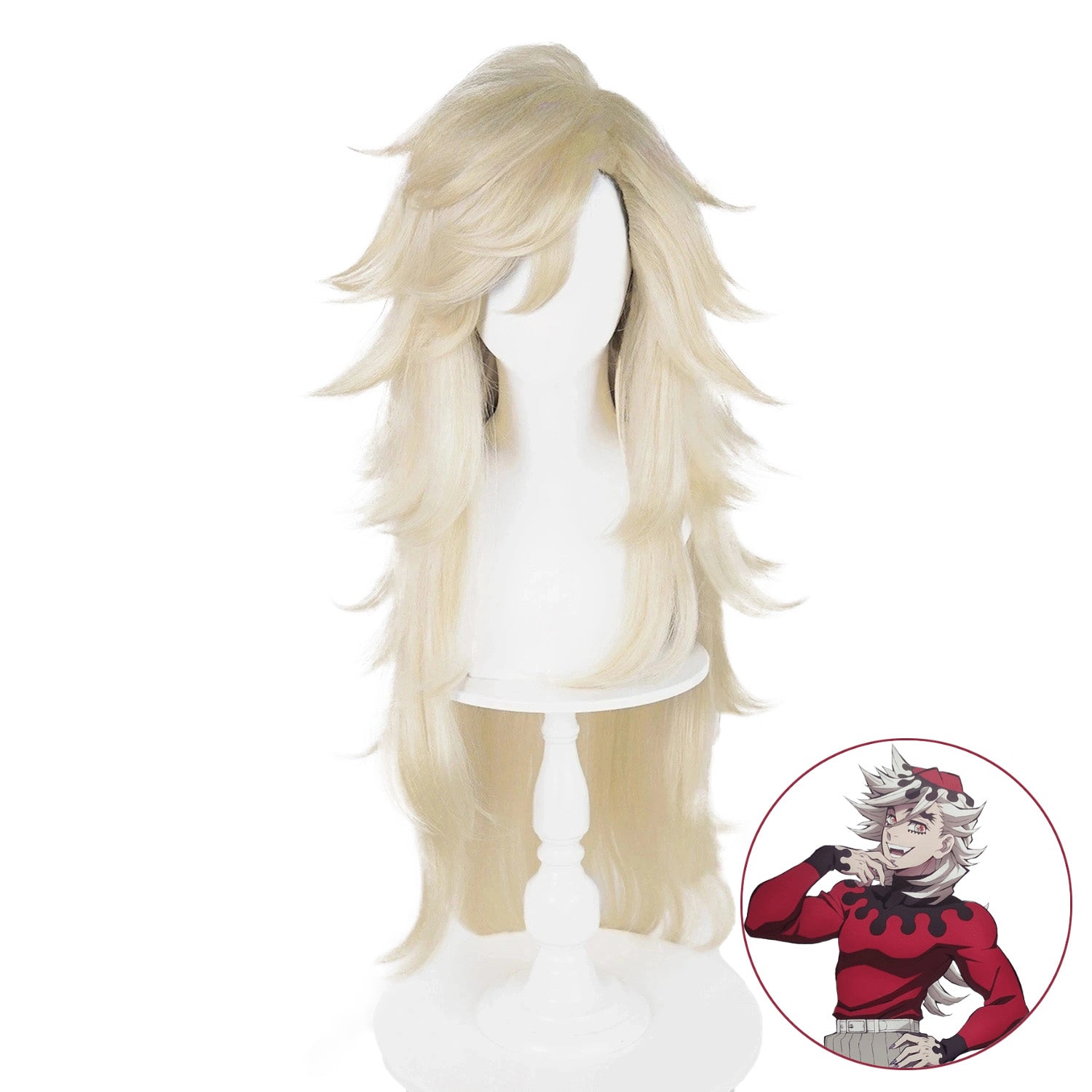 SAKUMETA DOUMA Gold Long Cosplay Wig