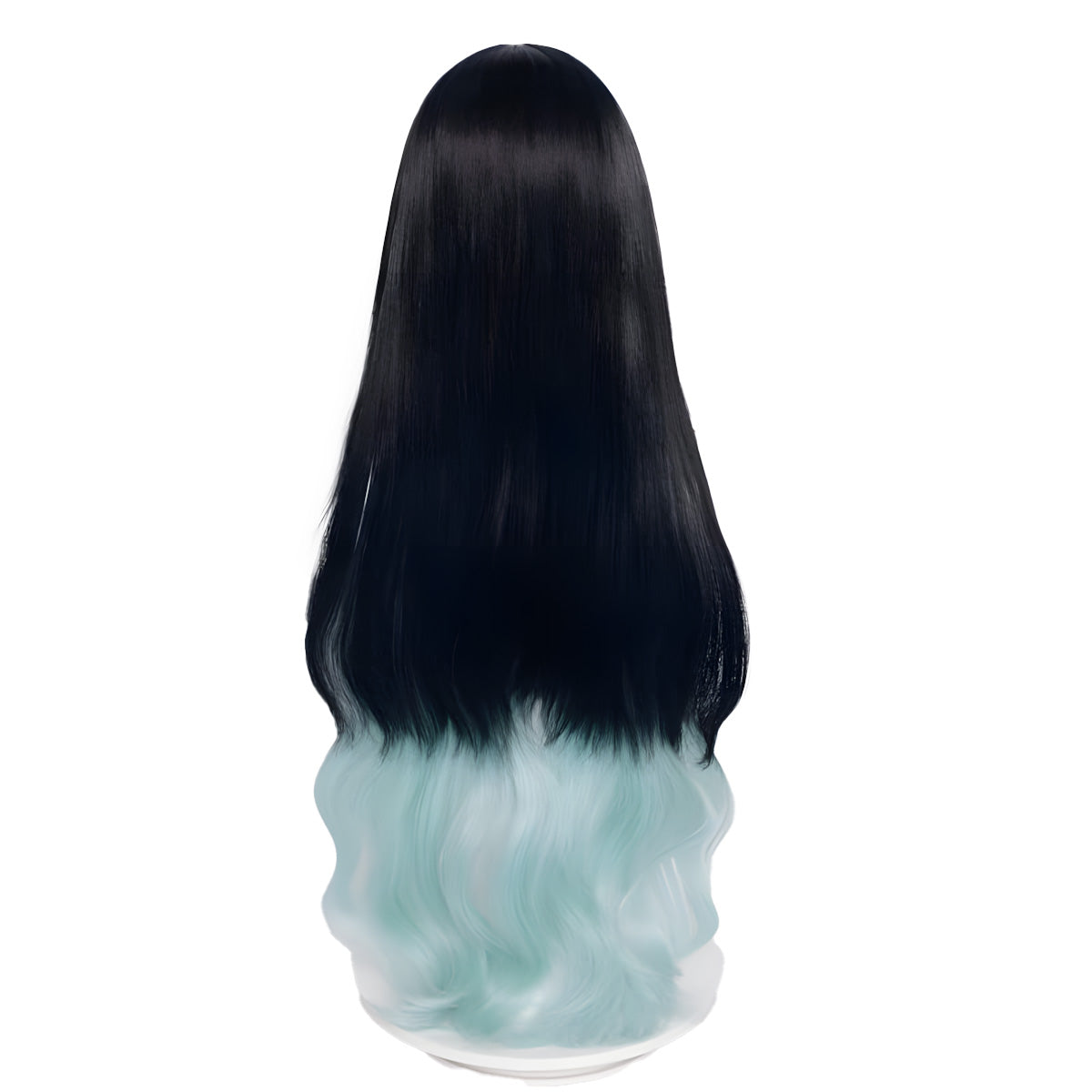 SAKUMETA DUSK Black and Green Long Cosplay Wig