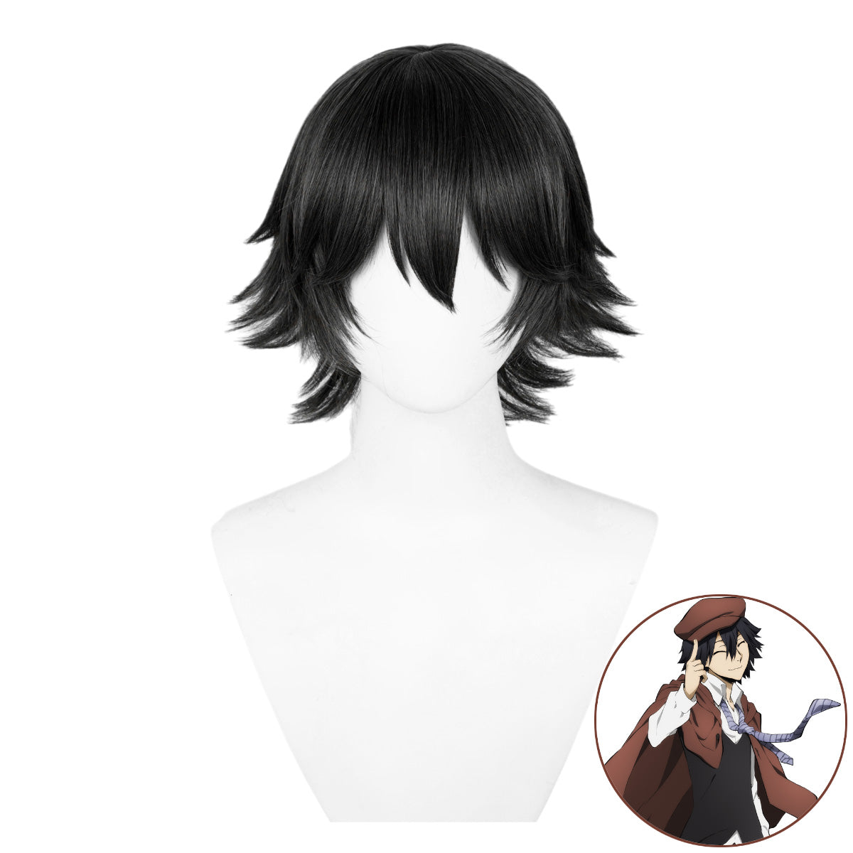 SAKUMETA EDOGAWA RANPO Black Cosplay Wig