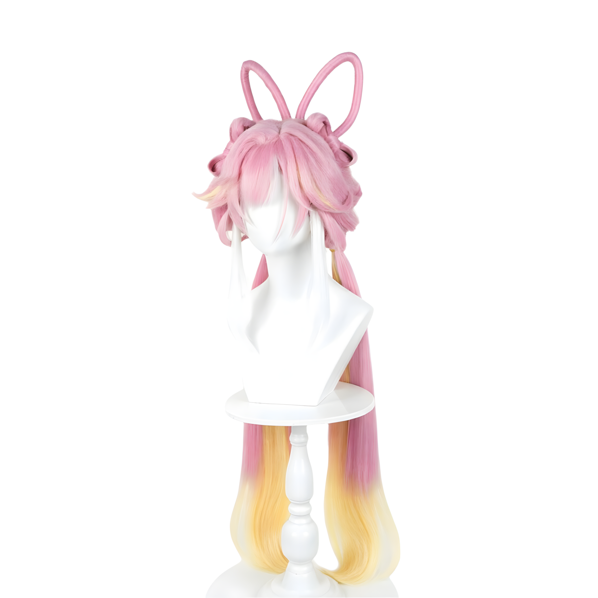 SAKUMETA ELYSIA Pink Long Cosplay Wig with Bangs