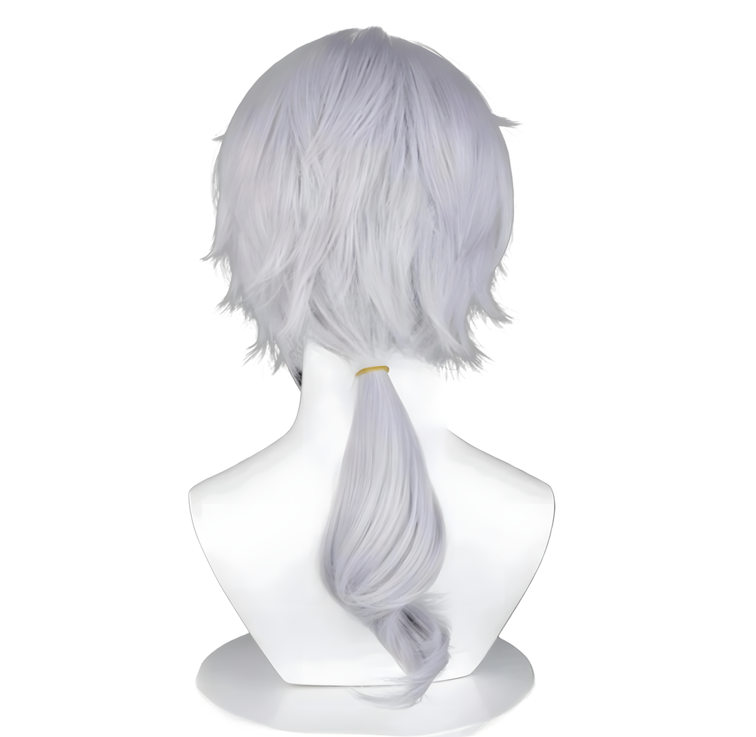 SAKUMETA EMBALMER/AESOP CARL/GATTO Silver White Cosplay Wig