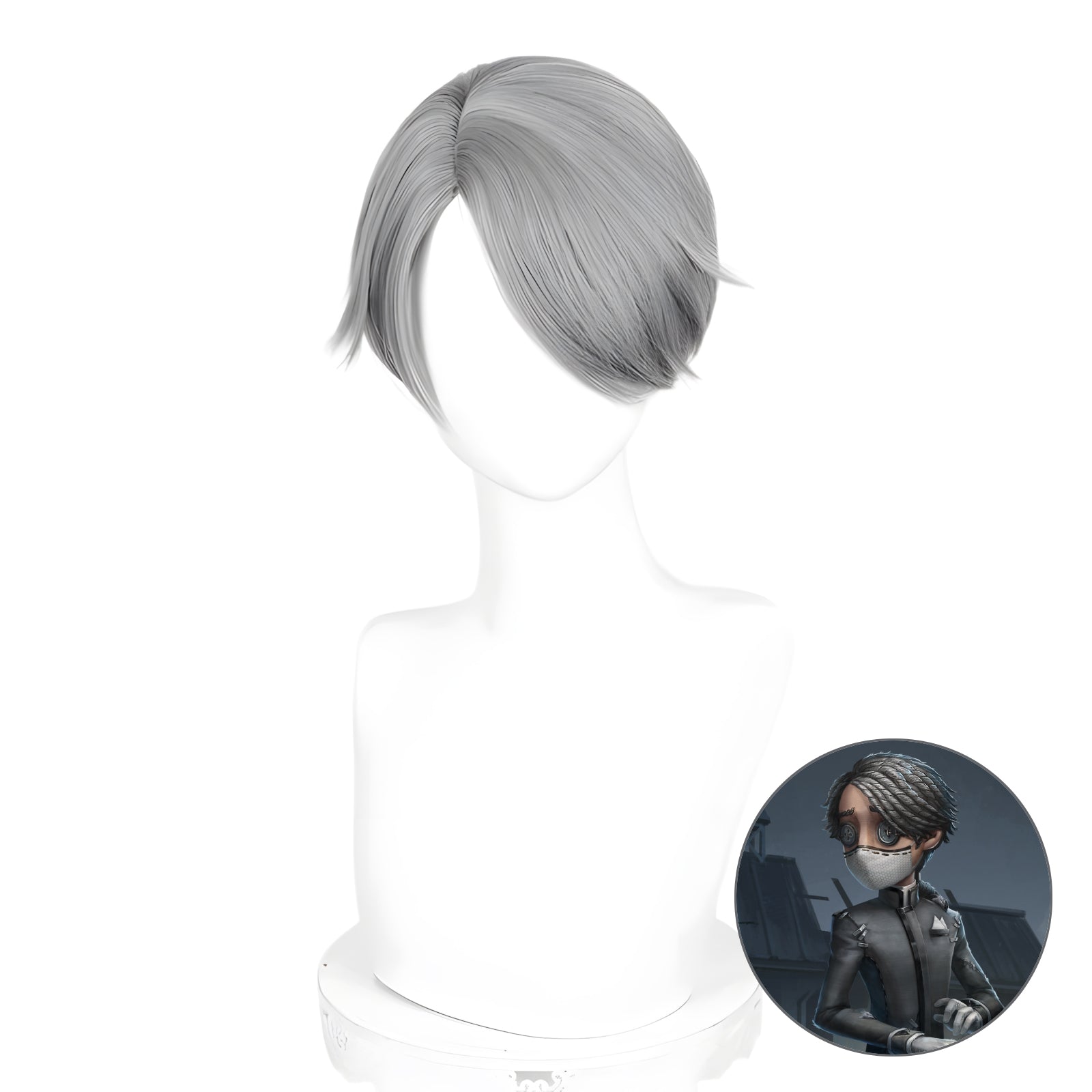 SAKUMETA EMBALMER/AESOP CARL Silver Gray Cosplay Wig