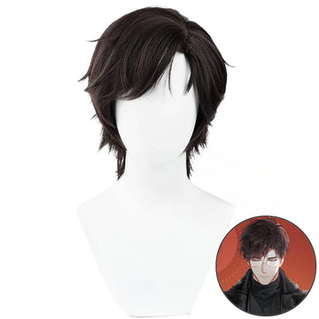 SAKUMETA EVAN Brown Short Cosplay Wig