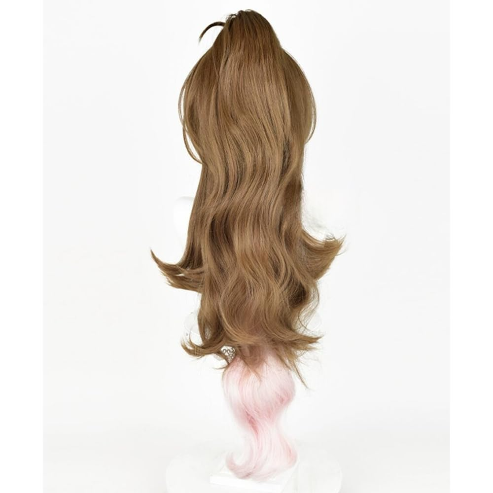 SAKUMETA EYJAFJALLA Brown Long Cosplay Wig with Ponytail