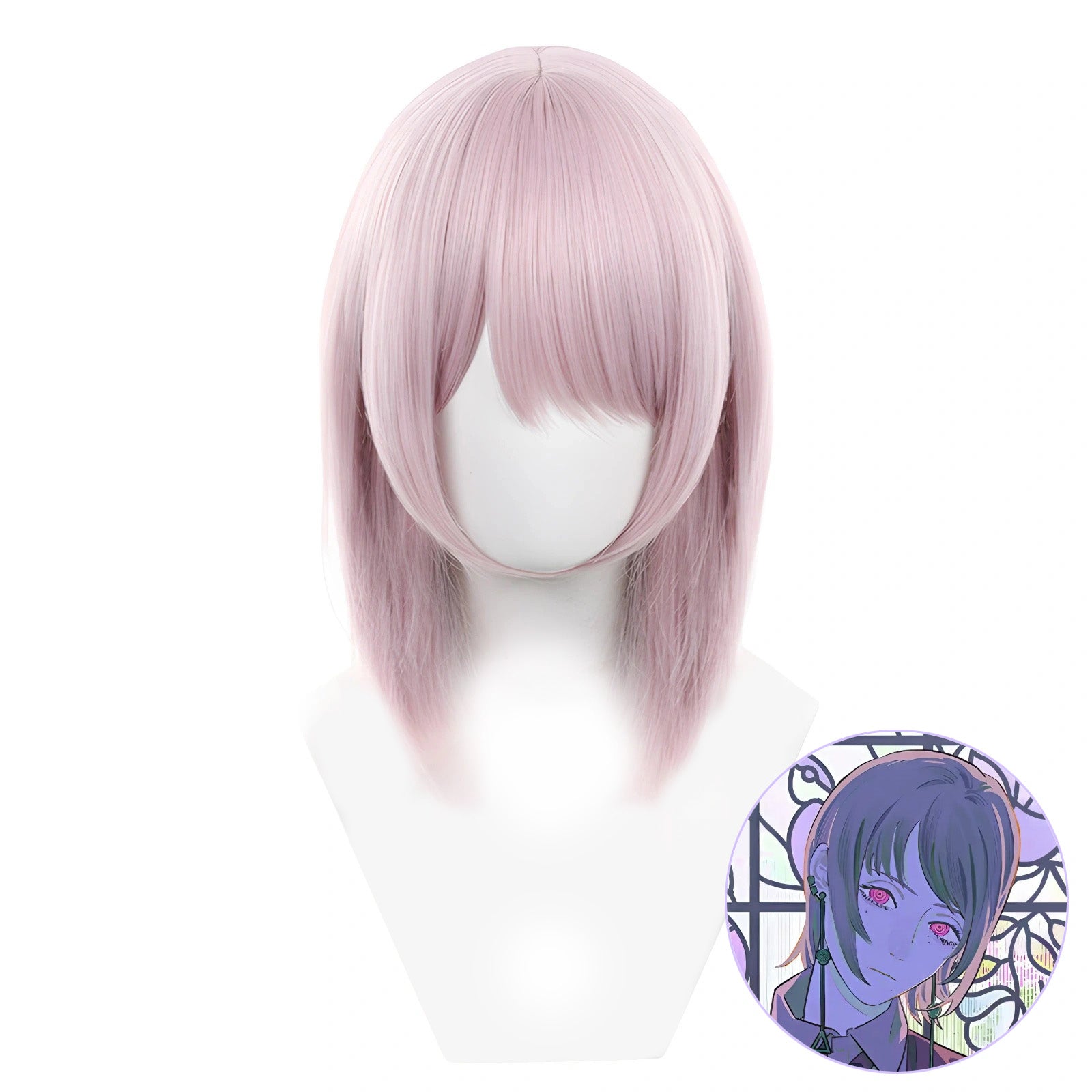SAKUMETA  FAMI Pink Short Cosplay Wig