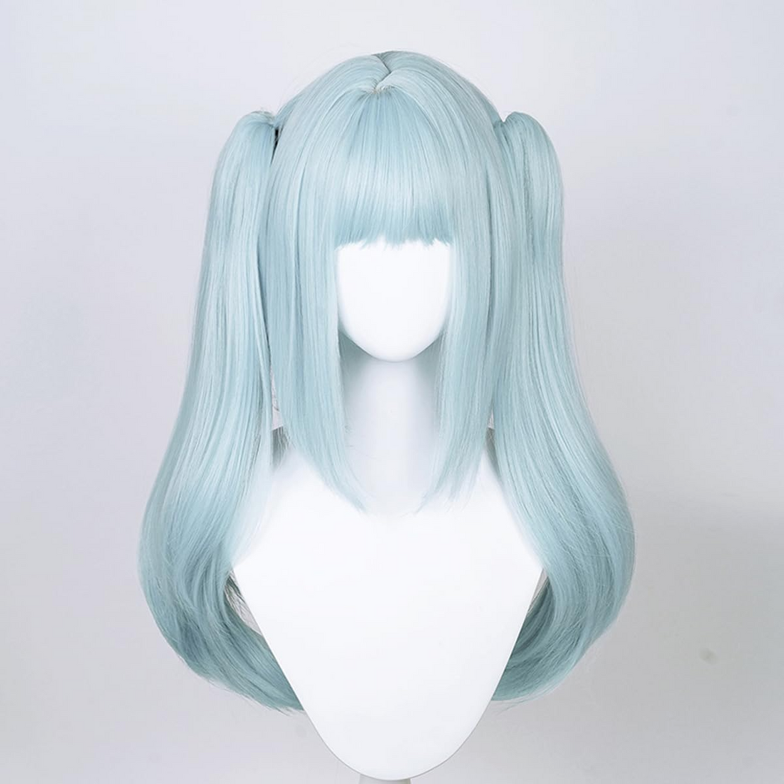 SAKUMETA FARUZAN Green Long Cosplay Wig with Twin Tails