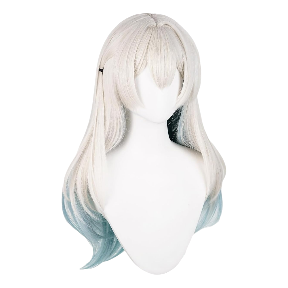 SAKUMETA FIREFLY Silver-Teal Gradient Long Cosplay Wig